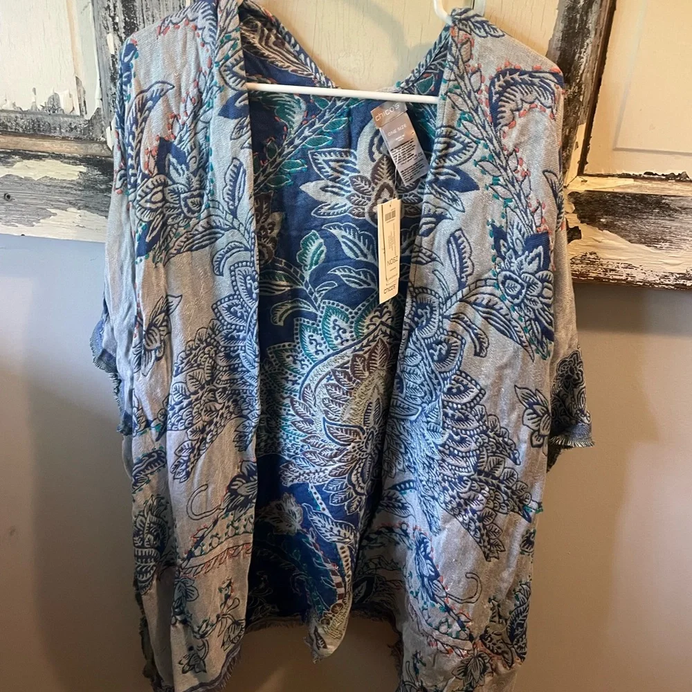 Chicos reversible ruana cover up - Picture 4 of 8